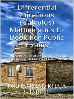 cover image of Differential Equations (Calculus) Mathematics E-Book For Public Exams